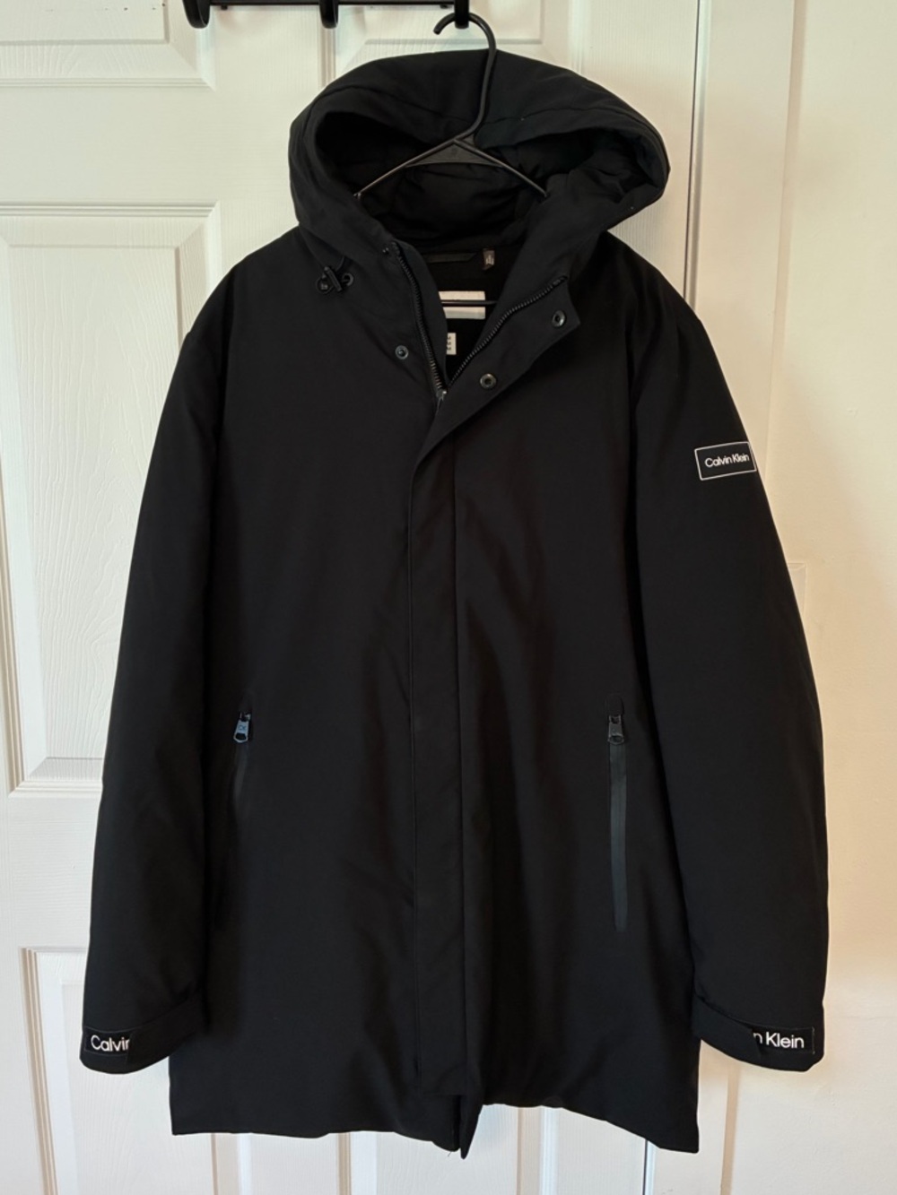Men’s Calvin Klein Black Hooded Coat